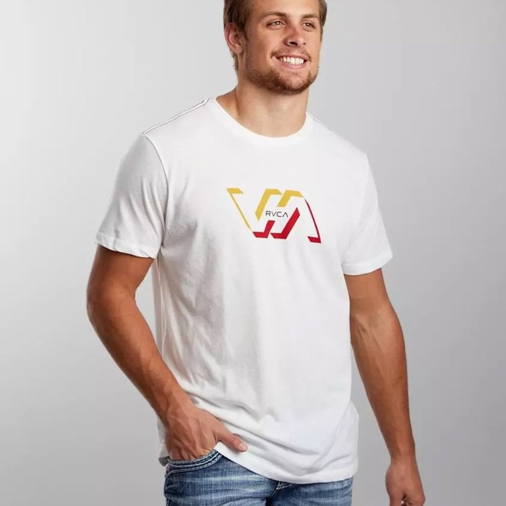 RVCA Men's Facets Short Sleeve Crew Neck T-Shirt